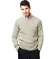 Collezione Pure Cotton Cable Knit Jumper