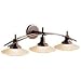 Structures Bronze 30" Wide Bathroom Light Fixture