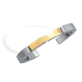 Magnetic 14K Gold Plated 316L Surgical Stainless Steel Cuff Bracelet