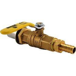 No Weld Homebrew Kettle Valve Conversion Kit - Brass No Weld Homebrew Kettle Valve Conversion Kit - Brass