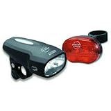 PLANET BIKE 1200 WHITE HEADLIGHT AND BLINKY 3 RED TAIL LIGHT (SET)