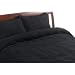 Microsuede Full/Queen 3-piece Duvet Set, Black