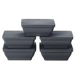Tupperware Serenity Square Nesting Containers Set of 5 by Tupperware
