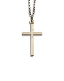 126. 9ct Gold Square End Cross Pendant