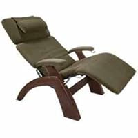 The Human Touch Power Electric Perfect Chair Recliner - PC95 / PC-095 Dark Walnut Recline Wood Base - Interactive Health Zero Anti Gravity Chair