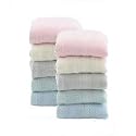 Super Soft Lightweight 70% Bamboo 30% Organic Cotton Bamboo Fiber Wash Cloth 460 GSM-5pc-Rainbow