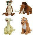 Ty Ice Age Set of 4 Beanie Babies (Buck, Diego, Sid, Manny)