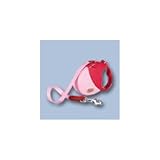 Flexi Mini Deluxe Retractable All Belt Leash with Soft Grip For Dogs Up To 26lbs. black-color-