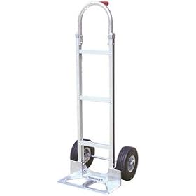 Buy B & P Manufacturing Aluminum Hand Truck with 10 Solid Rubber Tires &... now!
