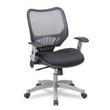 Office Star Executive Managers Chair with Air Grid Back and Mesh Seat