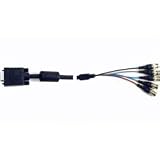 HOSA VIDEO CABLE - RGB-VIDEO CABLE, 15-PIN (M) TO 5 BNC,  6 ft.