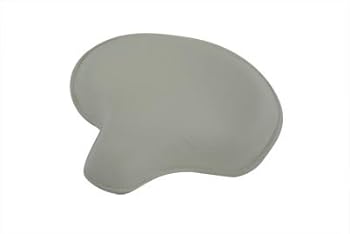 Motorcycle White Leather Deluxe Solo Seat