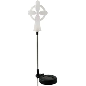 Moonrays 91243 Memorial Cross Solar Stake Light fixture