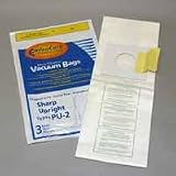 Sharp PU-2 Upright Envirocare Vacuum Cleaner Bags w/ Closure - 3 packGeneric