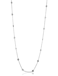 CZ by Kenneth Jay Lane "Classic Cubic Zirconia" Cubic Zirconia-by-the-Yard Double Necklace, 58"