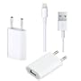 IPHONE 5 KIT CASA / CARICABATTERIE ALIMENTATORE CON CAVO LIGHTNING USB
