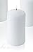 1 White Pillar Candle 3x6 Unscented Burn Time 90 Hours Made in USA