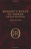 Robert`s Rules of Order 10th (tenth) edition Text Only