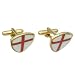 Hard Gold plated cufflinks Cross of St George