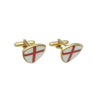 Cross of St George Gold Plated Cufflinks (England)