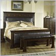 Somerton Villa Madrid Bicast Leather Panel Bed 4 Piece Bedroom Set