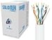 Sewell Direct SW-29899-250 SolidRun Cat6 Bulk Cable, UTP, CM, 23 AWG, High Copper Content CCA, White PVC Jacket, 250 ft.