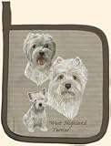 West Highland White Terrier Puppy Dog Kitchen Potholder