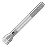 4 D Cell LED Flashlight, Silver