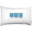 Eat, Sleep, Lacrosse Pillowcase