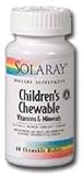 Children's Chewable Vitamins & Minerals 60 Tabs ( Natural black cherry flavor Wafer ) Solaray