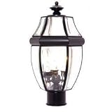 Maxim Lighting 6097CLBK 3 Light Brass Post Mount Light