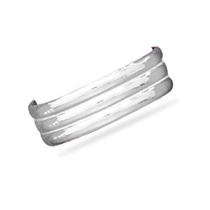 3 Ridge Toe Ring
