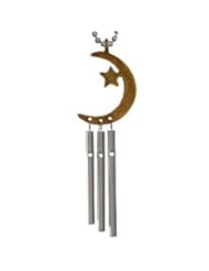 Lawn & Patio: Car Musical Wind Chimes Crescent Moon and Star - Made in USA - Jacob's Musical Car Charms