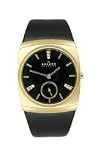 Skagen Steel Gold-tone Crystal 2-Hand Black Dial Women's Watch #511SGLB