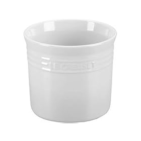 Le Creuset Stoneware Large Utensil Crock, WhiteLe Creuset Stoneware Cherry Utensil Crock 2.25-qt.