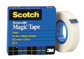 3M Scotch Magic Tape Removable 811 3/4 in. x 36 yd. roll