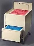 Vertiflex 26in. Deep Mobile File With Drawer, Black