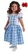 Dorothy Costume with 2 Bows - Kids Ages 3-8 - Machine Washable - Wonderful Wizard of Oz
