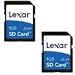 Lexar Media SD1GBX2231 1GB SD Memory Card Twin Pack