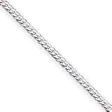 Sterling Silver 2mm Curb Chain Necklace - 20 Inch - Italian