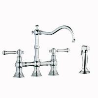 Grohe 20158000 Bridge Kitchen Faucet in Chrome with Side Spray – 20158000,