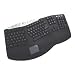Details About Tru-form Pro Media Contoured Ergo Touchpad Keyboard PS/2 Blk