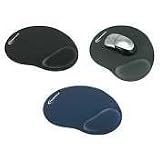 Mouse Pad and Gel Wrist Rest, 10-3/8w x 1d x 8-7/8, Blue