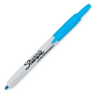 Cardscan SAN-36710 Sharpie Permanent Marker - Point Marker Point Style - Turquoise Ink - 1... by 