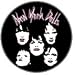THE NEW YORK DOLLS - White Faces - Button / Pin