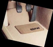 BMW 3 Series E90 & E91 Genuine Factory OEM 82110439355 Beige Carpet Floor Mats 2006 - 2011 (complete set of 4 mats)