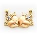 14k 2-Tone Big Sister Little Sister Break-A-Part Pendant - Measures 14.7x23.1mm