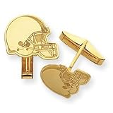14K Cleveland Browns Helmet Cuff Links - NF478
