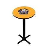 LSU Pub Table - Gold - Black Pedestal - 42" H