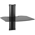Omnimount Tria 1 B 1-Shelf Wall Furniture (Black/Dark Glass)